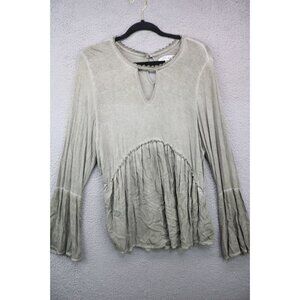 Knox Rose Long Bell Sleeve Top-Size Large-Boho-Gypsy